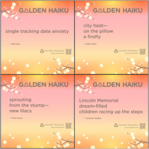 Collage of 4 posters, 1 poem per poster